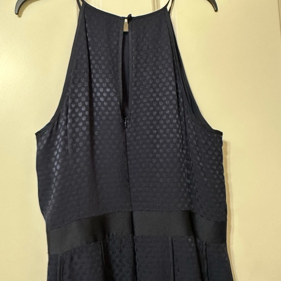 Banana Republic Navy Polka‎ Dot Pleated Fit & Flare Dress, Women’s Size 8 - Picture 5 of 13